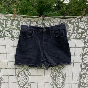 Madewell Black Cutoff Shorts